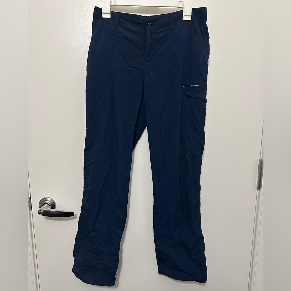 Columbia PFG navy fishing hiking Cargo Pants with sun protection